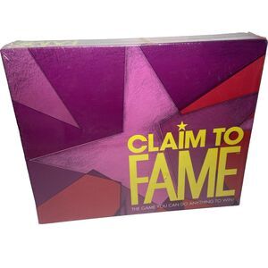 Vintage 1990 Parker Brothers CLAIM TO FAME Board Game Sealed
